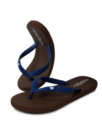 Unisex Brown/Blue Flip Flops Slippers