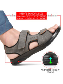 Men’s Grey Adjustable Strappy Sling back Sandals