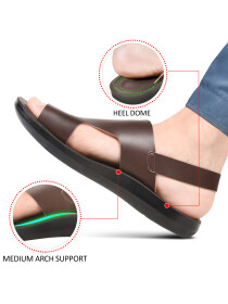 Men’s Brown Comfortable Backstrap Sandals