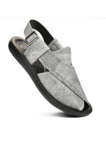 Men Grey Comfortable Peshawari Sandals