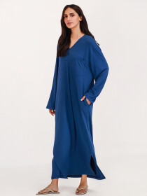 Women's Classic Blue Kaftan Dress
