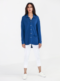 Women's Classic Blue Air Button Down Shirt