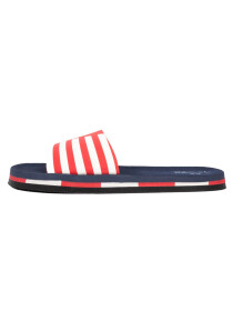 Men Navy/Red line Style Slides