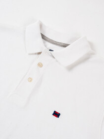 Men's Iconic White and Orange Polo Shirts - Pack of 2