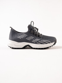 Men's Grey Sports Gripper Shoes