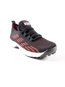 Men's Red/Black Sports Gripper Shoes