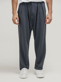 Men's Charcoal Relaxed Fit Pants