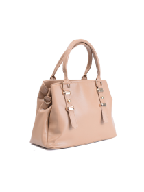 Women Pink  Leather Bag