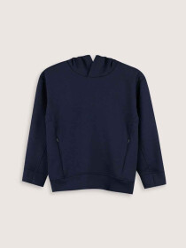 Big Boys' Navy Luxe Stretch Pullover Hoodie