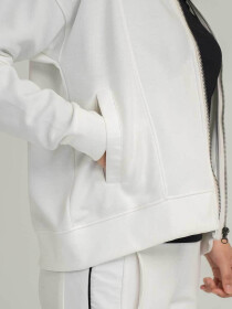 Women's White Tech Spacer Cropped Jacket