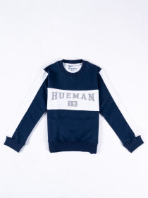 Big Boys Navy Blue and White Sweat Suit