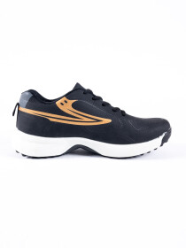 Men's Evora Black Sports Gripper Shoes