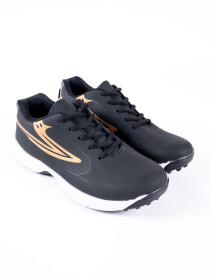Men's Evora Black Sports Gripper Shoes