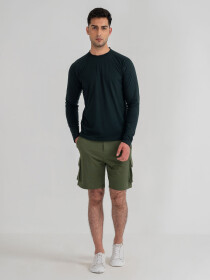 Men's Olive Cargo Shorts
