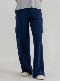 Women's Navy Blue Cargo Pants
