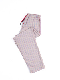 Pink & Blue Plaid Cotton Relaxed Pajama