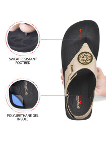 Women Beige Cait Casual Fashion Slingback Sandals