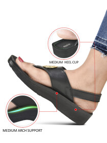 Women Black Cait Casual Fashion Slingback Sandals