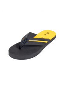 Men Black/Yellow Flip Flops