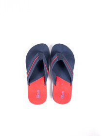 Men Blue/Red Flip Flops