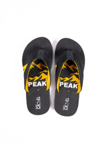 Men Yellow/Black Flip Flops