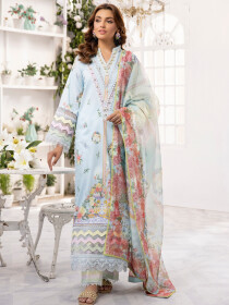 Women Blooming Beauty Unstitched Three PCs Suit