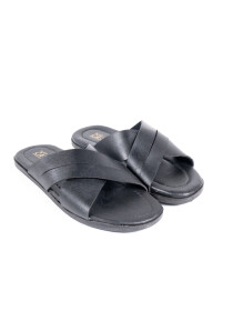 Men Black Comfortable Lightweight Softie Slides