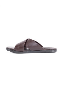 Men Brown Comfortable Lightweight Softie Slides