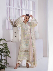 Women Unstitched 3 PCs Suit - Gardenia Grace