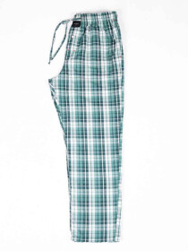 Men Green Checked Relaxed Cotton Pajama
