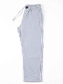 Men Slate blue & White Lining Cotton pajama