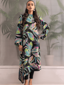 Women Multi Tropica Neon Long Dress