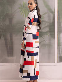 Women Multi Neoplasticism Long Dress