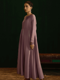 Women Lavender Formal 3 Piece Stitched Suit - Periwinkle