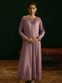 Women Lavender Formal 3 Piece Stitched Suit - Periwinkle