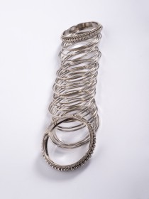 Women Steel Bangles with Karay