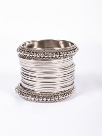 Women Steel Bangles with Karay