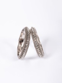 Women Steel Bangles with Karay