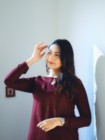 Women Maroon Two Piece Dress