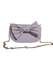 Soft Lilac Bow Cross Body Bag