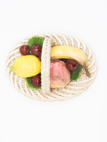 Vintage Bassano Woven Fruit Basket