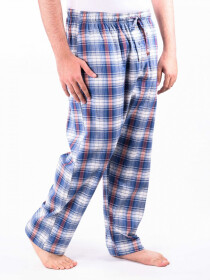 Blue and Red Check Cotton Baggy Pajamas