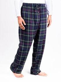 Green and Blue Check Flannel Relaxed fit Pajamas for Winter