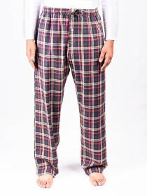 Flannel Plaid Red/ Dark Grey Relaxed Winter Pajama
