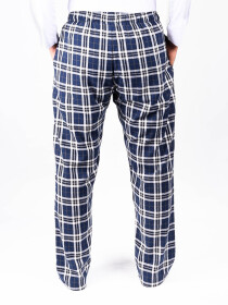 Blue and White Flannel Relaxed fit Pajamas for Winter