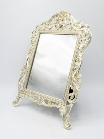 Silver Mirror Metal Frame