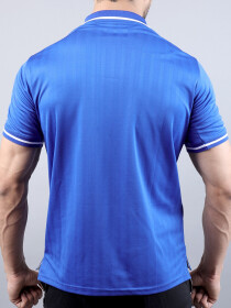 Royal Blue/White Athletic Fit Men's T-Shirt