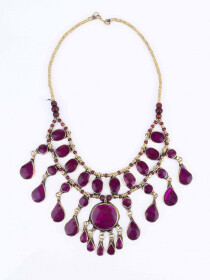 Purple Three Layered Necklace