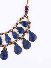 Dark Blue Two Layered Necklace