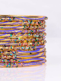 Multi Colored Aluminium Sprinkle Bangles